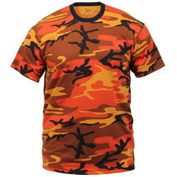 Rothco Short Sleeve Orange Camo T-Shirt
