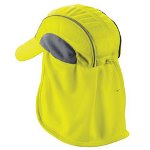 Chill-Its High Performance Hat w Neck Shade, Hi-Vis Lime