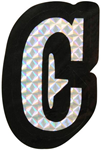 Letter C Prism Style Adhesive Letter