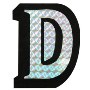 Letter D Prism Style Adhesive Letter