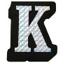 Letter K Prism Style Adhesive Letter