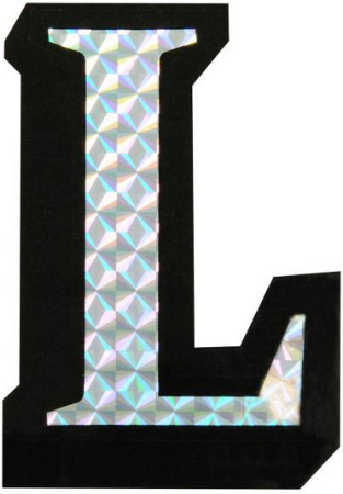 Letter L Prism Style Adhesive Letter