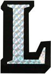 Letter L Prism Style Adhesive Letter