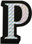 Letter P Prism Style Adhesive Letter