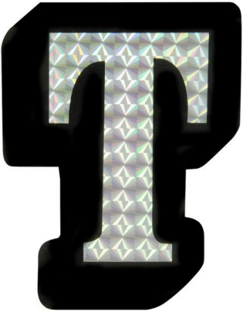 Letter T Prism Style Adhesive Letter