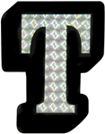 Letter T Prism Style Adhesive Letter
