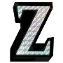 Letter Z Prism Style Adhesive Letter