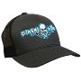 Diesel Life Snap Back Hat, Charcoal/Black with Neon Blue