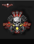 Diesel Life Injector Skull Short Sleeve Black T-Shirt