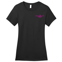 Diesel Life Women's Short Sleeve Black T-Shirt with Skull & PMPS Design, 2X-Large