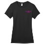 Diesel Life Women's Short Sleeve Black T-Shirt with Skull & PMPS Design, X-Large