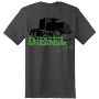 Diesel Life Neon Semi Short Sleeve Charcoal T-Shirt