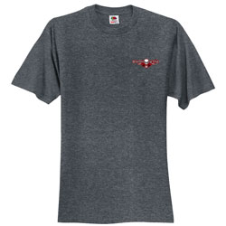 Diesel Life Men's Short Sleeve Charcoal T-Shirt with Turn & Burn Design, 2X-Large