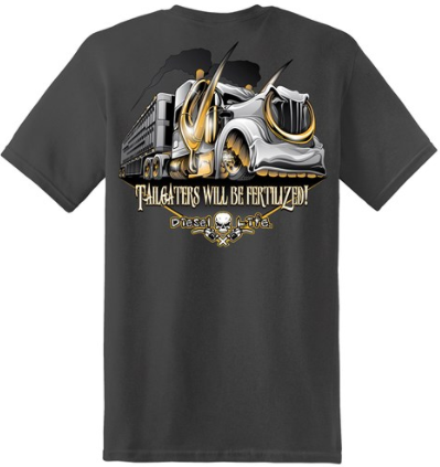Diesel Life Bull Hauler T-Shirt, Gray