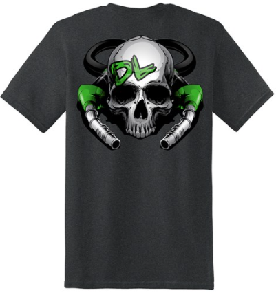 Diesel Life T-Shirt, Skull & Pumps, Grey