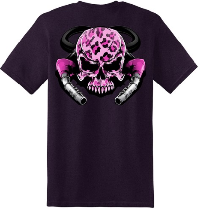 Diesel Life Ladies T Shirt, Skull & Pumps