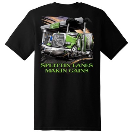 Diesel Life T-Shirt, Splittin Lanes Makin Gains
