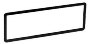 Metra Universal DIN Trim Ring 1/4" Border