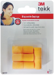 3M Disposable Ear Plugs 4-Pack