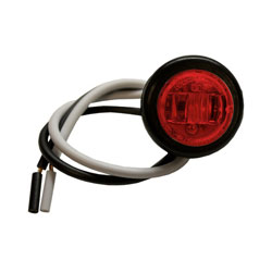 3/4" LED Round Clearance and Side Marker Light Kit, Red