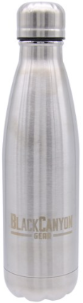BlackCanyon 16oz Water Bottle with Twist Lid, Stainless Steel