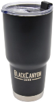 BlackCanyon 32oz Tumbler, Flip Close Lid, Black