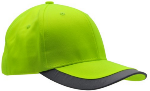 BlackCanyon Safety Cap with Reflective Trim Lime
