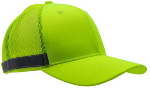 Safety Trucker Cap with Reflective Trim, Lime
