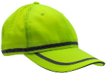 BlackCanyon Safety Mesh Cap with Reflective Trim, Lime