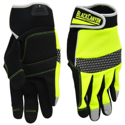 BlackCanyon High Dexterity Hi-Vis Glove with Synthetic Leather Palm