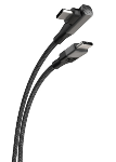 Scosche USBC to C R-Angle Cable 6ft Blue Gray