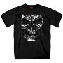 Hot Leathers Cob Web Skull Short Sleeve T-Shirt, Black