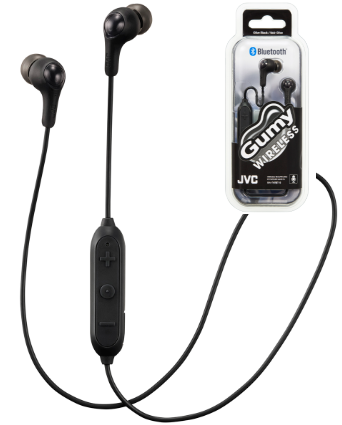 JVC Wireless Gumy In-Ear Headphones with Mic