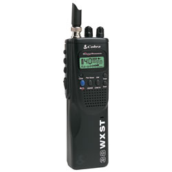 Cobra 40 Channel Hand Held CB Radio with Weather and Soundtracker