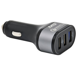 MobileSpec 12V/DC Triple Quick Charge 3.0 USB & Dual 2.4A USB Charger