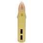MobileSpec 12V/DC Dual 2.4A & 1A Bullet Shaped USB Charger