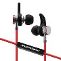 MobileSpec Bluetooth Wireless Earbuds with In Line Mic, Red/Black