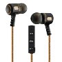 MobileSpec Bluetooth Wireless Metal Earbuds with In Line Mic, Gold/Graphite
