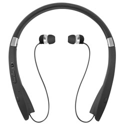 MobileSpec Premium Stereo Bluetooth Wireless Neck Headphones, Black