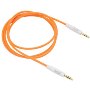 MobileSpec 3' 3.5mm to 3.5mm Foam Auxiliary Cable, Orange