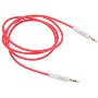 MobileSpec 3' 3.5mm to 3.5mm Foam Auxiliary Cable, Red