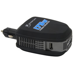 MobileSpec 175 Watt DC to AC Power Inverter with USB Port & AC Outlet