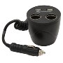 MobileSpec 12V 2+2 Cup Holder Power Outlet