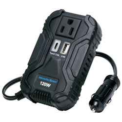 MobileSpec 120W Slim Plug-In Power Inverter