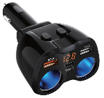 PowerDrive 12V 2-Way Adapter with USB & USB-C Ports