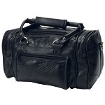 RoadPro 12" Patchwork Leather Shave Kit Bag