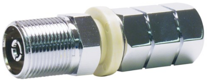 Heavy-Duty Chrome Plated Antenna Stud with SO-239 Connector