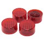 RoadPro LED 2" Round Sealed Lights, Red 4 Pack