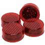 RoadPro LED 2.5" Round Sealed Lights, Red 4 Pack