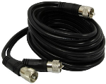 RoadPro 12' CB Antenna Co-Phase Coax Cable w/3 PL-259 Connectors